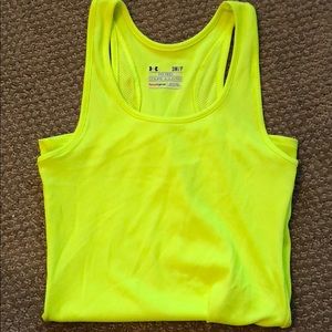 Under Amour neon yellow tank
